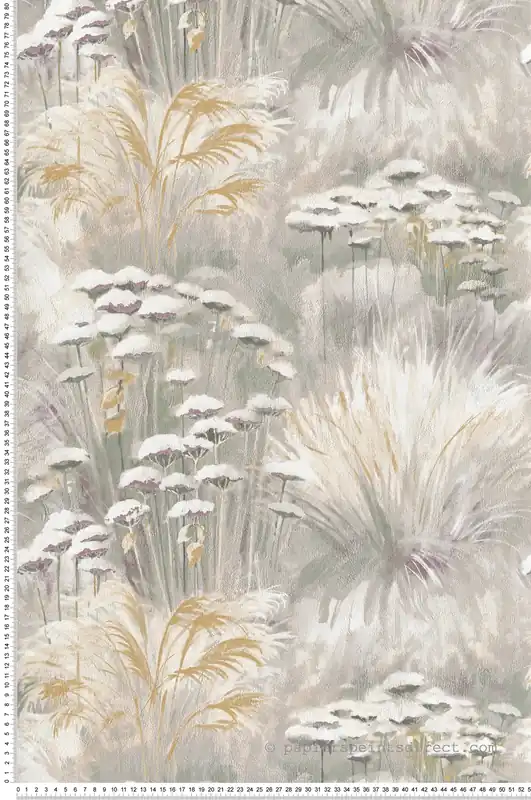 Seulement Aujourd'hui Papier peint Fleur Plante Oyat vert gris - Sentier des Dunes de Casadéco Réf. SENT200947606