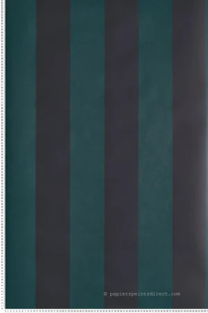 Haute Qualité Papier peint Rayure Brody bleu paon - Rhapsody de Masureel Réf. MAS-RHA404
