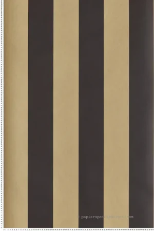 Papier peint Rayure Brody beige mastic noir - Rhapsody de Masureel Réf. MAS-RHA402 Populaire