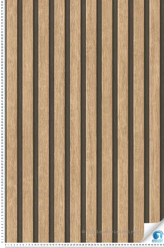 Prix Choc Papier peint préencollé Tasseaux Bois Chêne nature - Designdrop d‘A.S. Création Réf. AS-784591