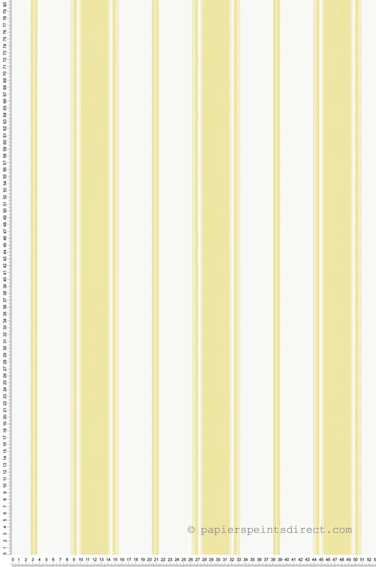 Top Vente Papier peint Rayure Héritage jaune - Jeux de Rayures 3 de Lutèce Réf. LTC-G68069