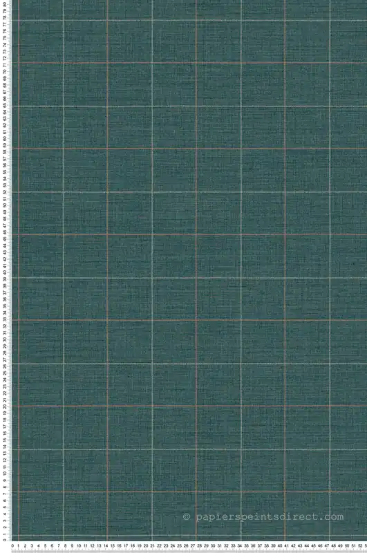 Papier peint Carreaux Scandinave Liam émeraude - Carnaby Street de Casadéco Réf. CARN200518820 Commande En Gros