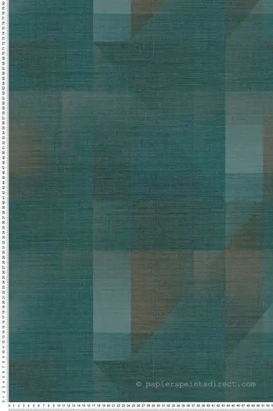 Offre Du Jour Papier peint Patchwork Géométrique Edward émeraude - Carnaby Street de Casadéco Réf. CARN200506941