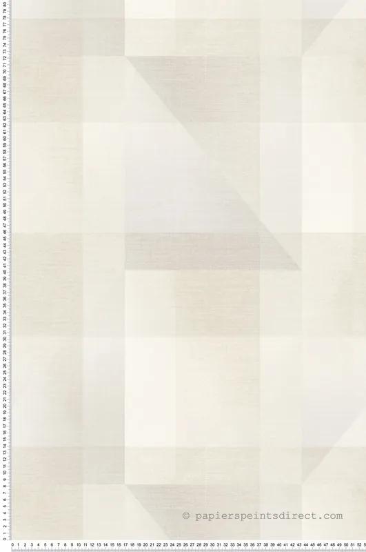 Authentique Papier peint Patchwork Géométrique Edward beige - Carnaby Street de Casadéco Réf. CARN200501958