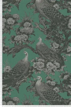 Papier peint Jardin Paon vert sapin - Metropolis Michalsky 6 de Livingwalls Réf. AS-399822 Prix Bas