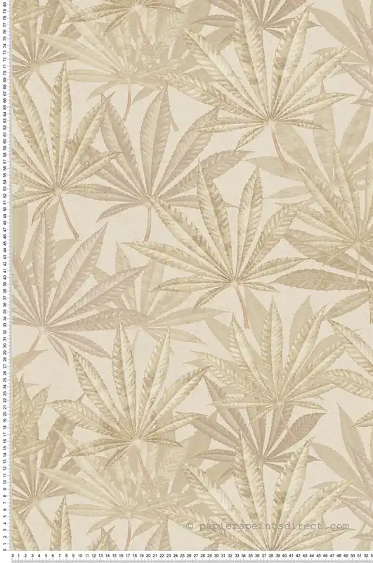 Soldes Papier peint Feuilles Sauvages beige sable - Metropolis Michalsky 6 de Livingwalls Réf. AS-399843