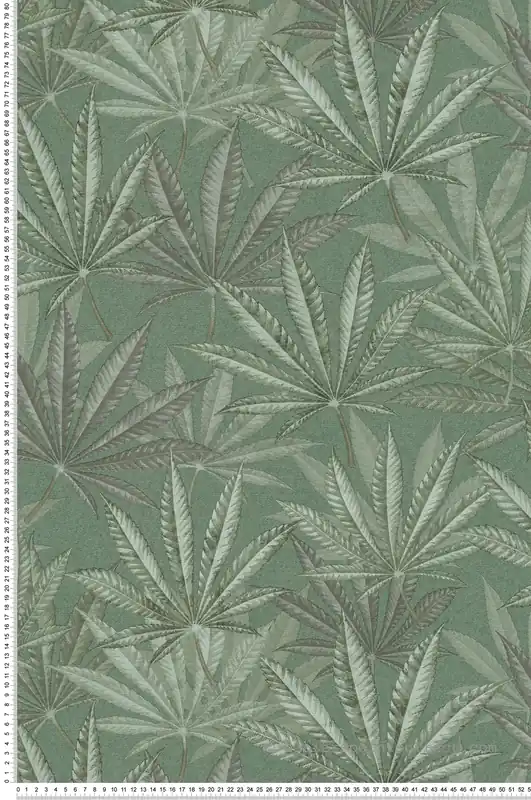 Papier peint Feuilles Sauvages vert - Metropolis Michalsky 6 de Livingwalls Réf. AS-399841 Livraison Express
