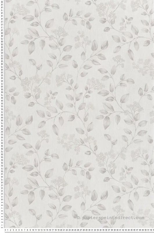 Expédié Aujourd'hui Papier peint Feuille Charmante gris - Rêverie de Montecolino Réf. MC-IC3006