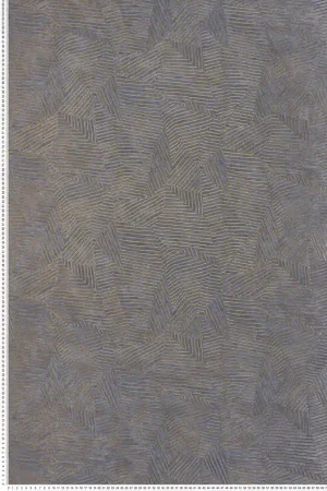 Commander Vite Papier peint Faux Uni Soroa Laminé bleu marine doré - Nature Précieuse de Casamance Réf. CAS-76543874