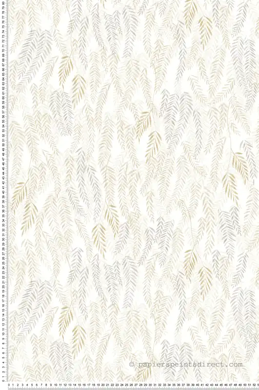 Authentique Papier peint Feuillage Walk in the Jungle beige gris - Once Upon A Time 2 de Casadéco Réf. OUTD200791404