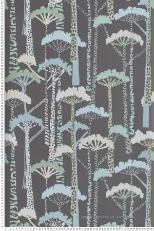 Acheter Direct Papier peint Forêt Arbre Unify bleu gris - Harmony de Lutèce Réf. LTC-FD27206