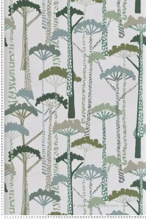 Super Prix Papier peint Forêt Arbre Unify vert - Harmony de Lutèce Réf. LTC-FD27205
