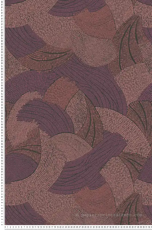 Satisfait Ou Remboursé Papier peint Vagues Féériques rose prune - French Affair d‘A.S. Création Réf. AS-399352