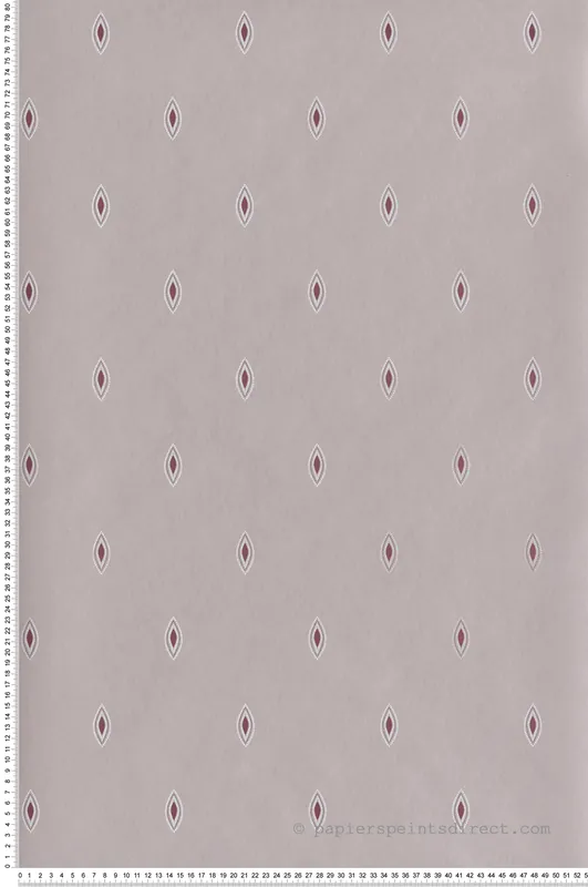 Dernière Chance Papier peint Motif Dolce lilas prune métallisé - Othello de Masureel Réf. MAS-OTH305