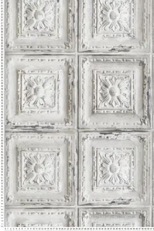 Achetez Aujourd'hui Papier peint adhésif Plaque Patinée Moulure gris - Les Adhésifs de Lutèce Réf. LTC-NW32100