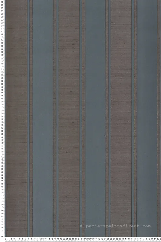 Acheter En Ligne Papier peint Rayure Vintage Texturé bleu jean brun - Opera de Montecolino Réf. MC-OP33369