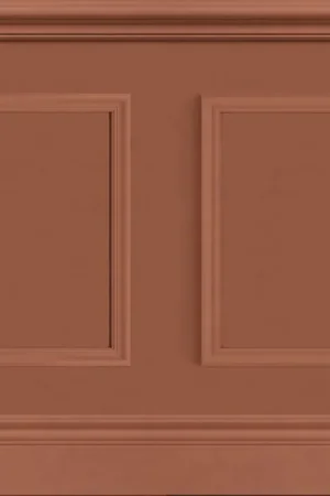 Nouvel Arrivage Papier peint Soubassement Moulure Petit Salon terracotta - Galons et Frises de Casadéco Réf. GAFR200458631