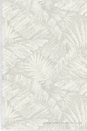 Haute Qualité Papier peint Grande Palme Cove gris perle - Toiles de York (Initiales) Réf. INI-RT7922