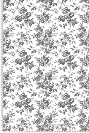 Papier peint Fleurs Anemone Vintage noir - Toiles de York (Initiales) Réf. INI-RT7875 Commander Vite