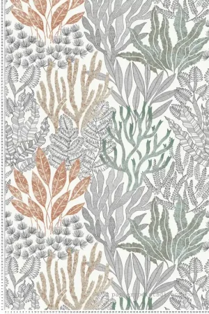 Dernière Chance Papier peint Coraux Marin terracotta - Toiles de York (Initiales) Réf. INI-RT7801