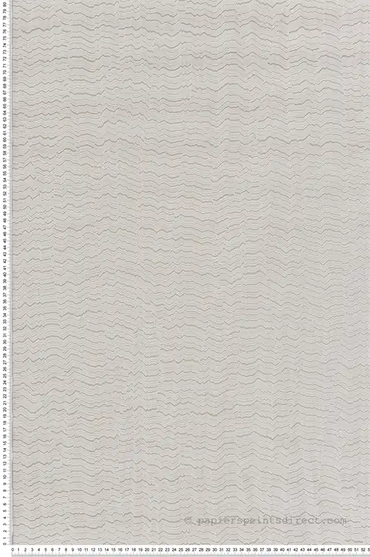 Super Prix Papier peint Ligne Ondulée grège métallisé - Maya de Montecolino Réf. MC-BZ3413