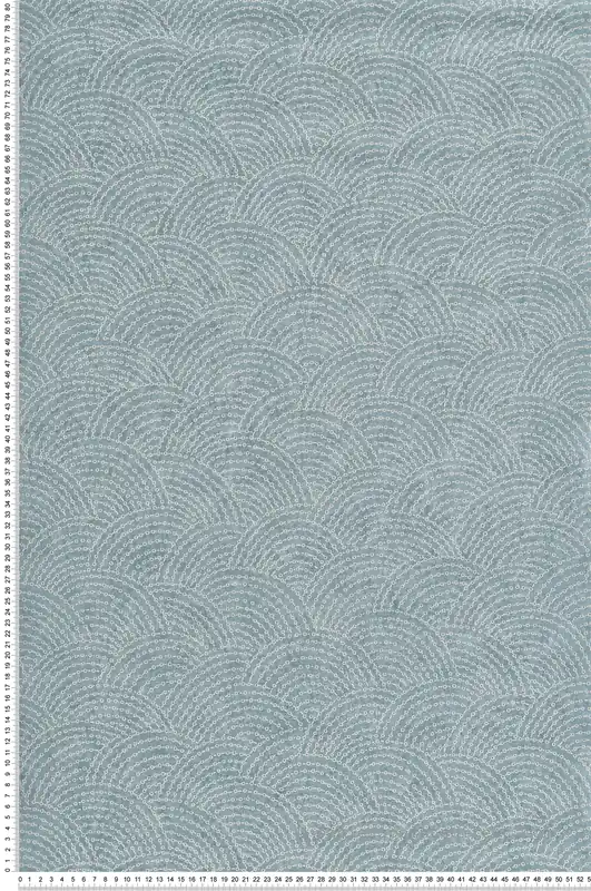 Paiement Sécurisé Papier peint Arc Graphique bleu d‘eau paillettes - Maya de Montecolino Réf. MC-BZ3314