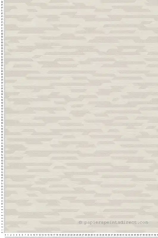 Vente Flash Papier peint Trait Géométrique blanc lin argenté - Maya de Montecolino Réf. MC-BZ3201