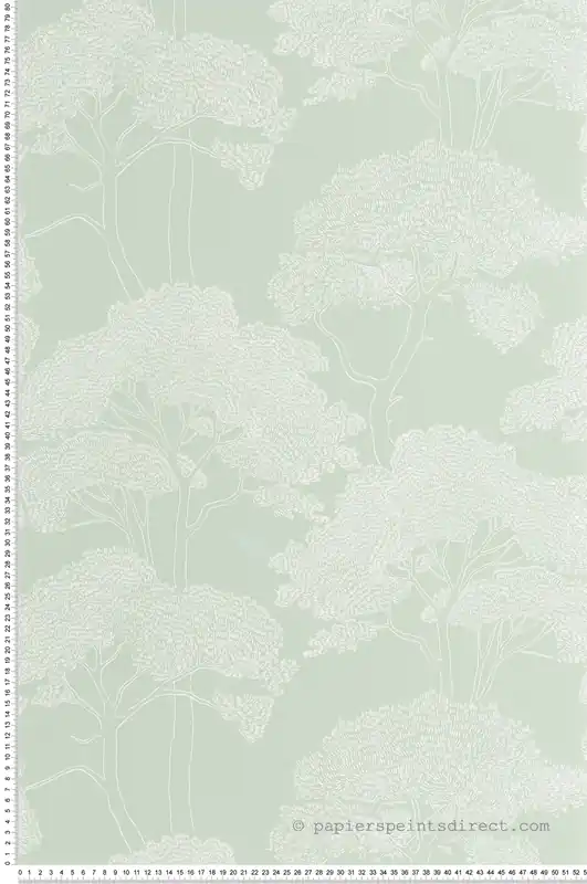 Vente Flash Papier peint Arbre La Ciotat vert amande - Azur de Casélio Réf. AZU105437047