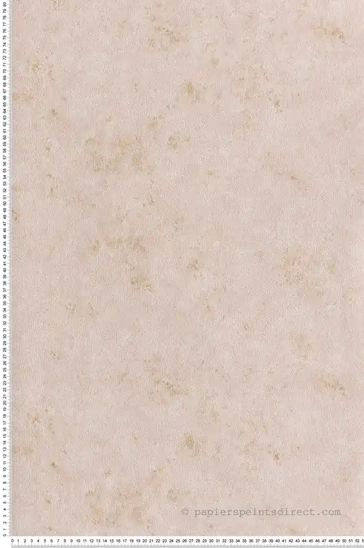 Solde Papier peint Uni Terre Cuite rose poudré doré - Azur de Casélio Réf. AZU105254026