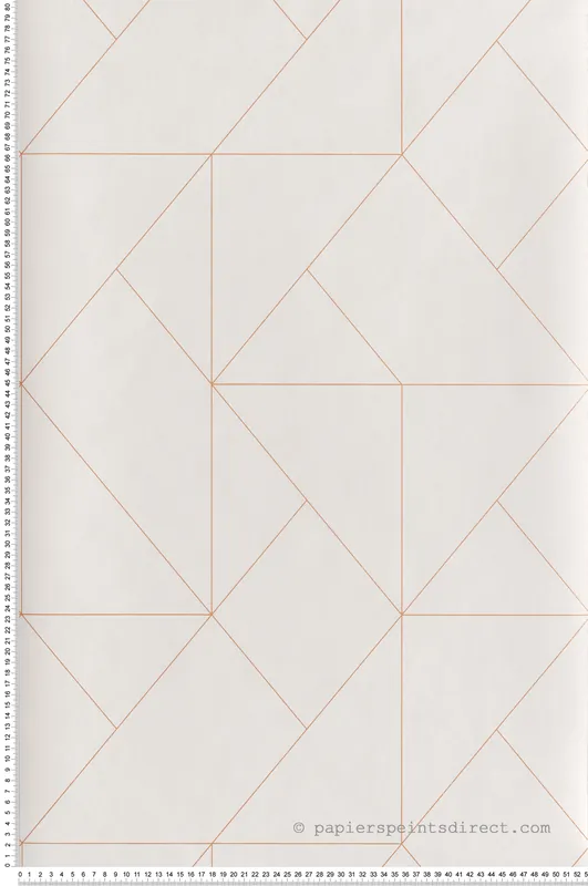 Top Vente Papier peint Figure Subtilité Métallisé crème terracotta - Alchimie de Casadéco Réf. ALMI89952323