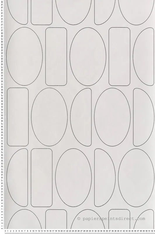Meilleure Vente Papier peint Forme Légèreté Arrondie noir écru - Alchimie de Casadéco Réf. ALMI89921924