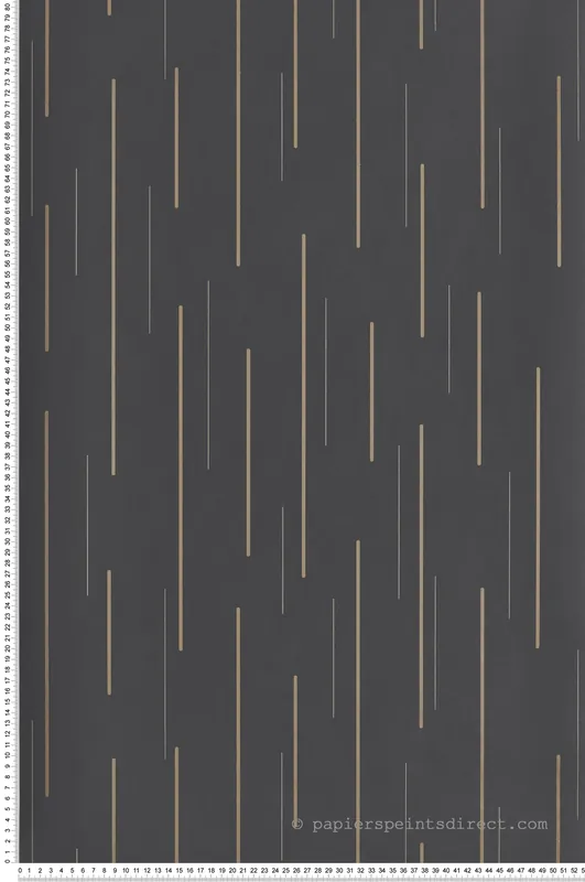 Livraison Express Papier peint Tracé Suspension Métallisé anthracite doré - Alchimie de Casadéco Réf. ALMI89919078