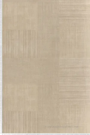 Expédié Aujourd'hui Papier peint Faux uni Rectangle Tissé Mestizo beige travertin - Casa Azul de Casamance Réf. CAS-76321120