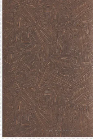 Satisfait Ou Remboursé Papier peint Fragment de Roche Zébra marron métallisé - Rock de Masureel Réf. MAS-ROC102