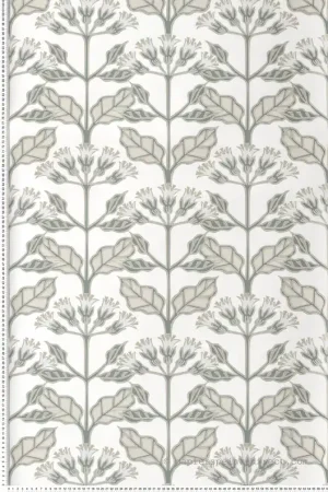 Prix Réduit Papier peint Primevère Graphique gris beige - Arts & Crafts d‘Initiales Réf. INI-AC9114