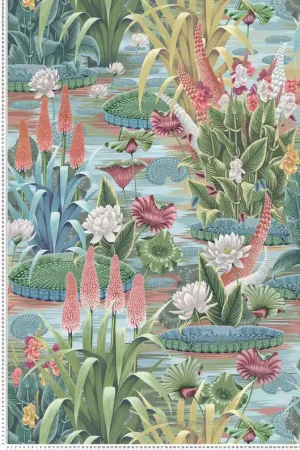 Nouvel Arrivage Papier peint Fleurs d‘Eau Elysium bleu rose - Rhapsody d‘Osborne & Little Réf. OSB-W7811-01
