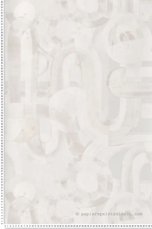 Bon Plan Papier peint Contemporain Abstrait écru - Pearl de Montecolino Réf. MC-65326