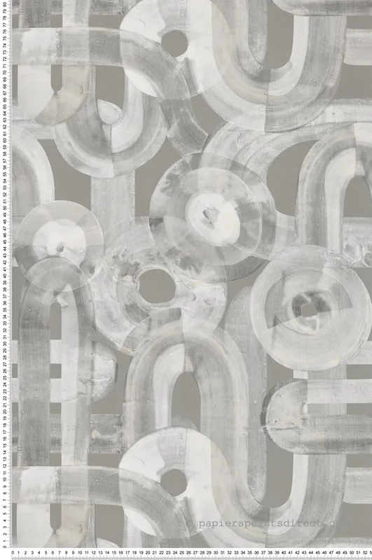 Prix Cassé Papier peint Contemporain Abstrait gris fer - Pearl de Montecolino Réf. MC-65323