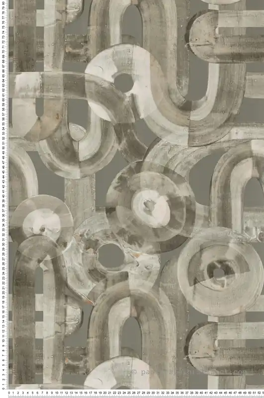 Papier peint Contemporain Abstrait kaki - Pearl de Montecolino Réf. MC-65321 Commander Vite