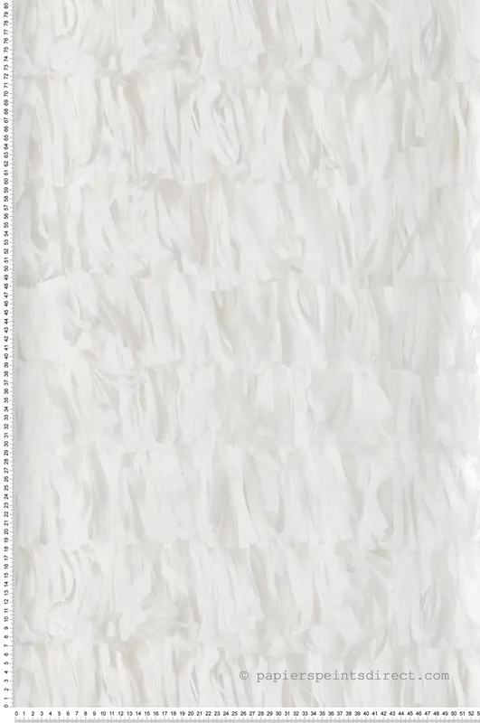 Papier peint Assemblage Frange blanc cassé - Pearl de Montecolino Réf. MC-65318 Nouvelle Collection