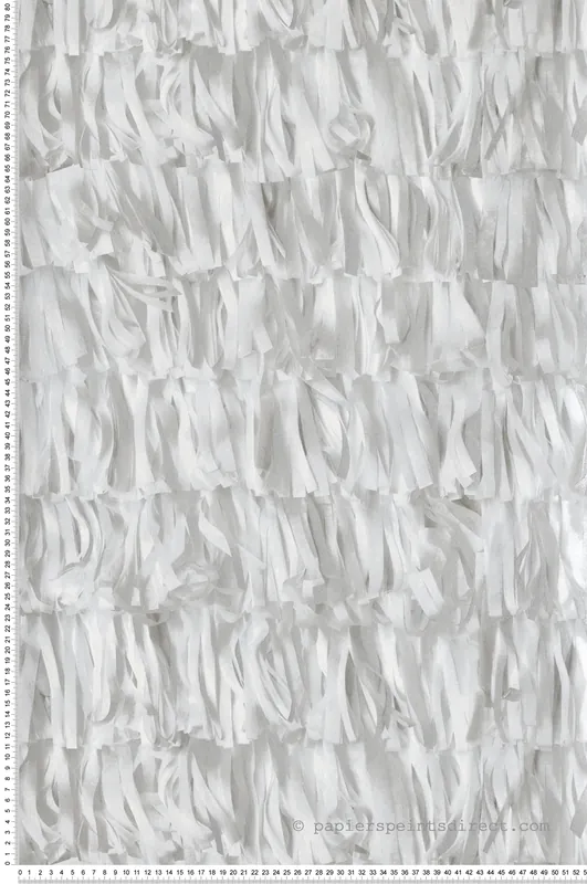 Papier peint Assemblage Frange gris argenté - Pearl de Montecolino Réf. MC-65315 Vente Directe
