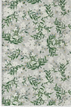 Paiement Sécurisé Papier peint Fleurs Myosotis gris doré - Rifle Paper Co. 2 de York (Initiales) Réf. INI-RP7383