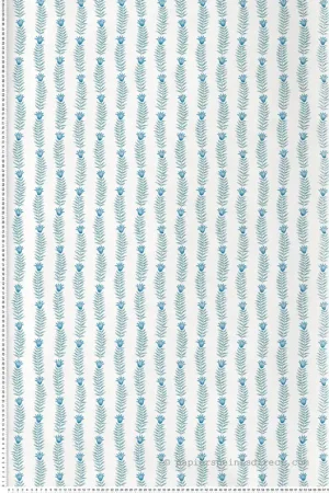 Nouvelle Collection Papier peint Petite Feuille Eden bleu - Rifle Paper Co. 2 de York (Initiales) Réf. INI-RP7341
