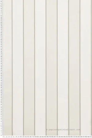 Soldes Papier peint Rayure Velours écru nacré - Regency Stripe d‘Osborne & Little Réf. OSB-W7780-10