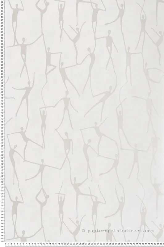 Must-Have Papier peint Original Danse Alberto nacré blanc - Iconic de Casadéco Réf. CONI88420010