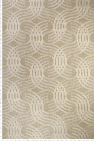 Acheter En Ligne Papier peint Mouvement Auraria blanc doré - Métal de Casamance Réf. CAS-75792140