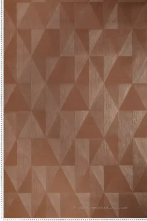 Acheter Direct Papier peint Géométrique Parangon cuivré - Métal de Casamance Réf. CAS-75771018