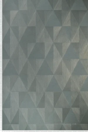 Commande En Gros Papier peint Géométrique Parangon vert céladon doré - Métal de Casamance Réf. CAS-75770814