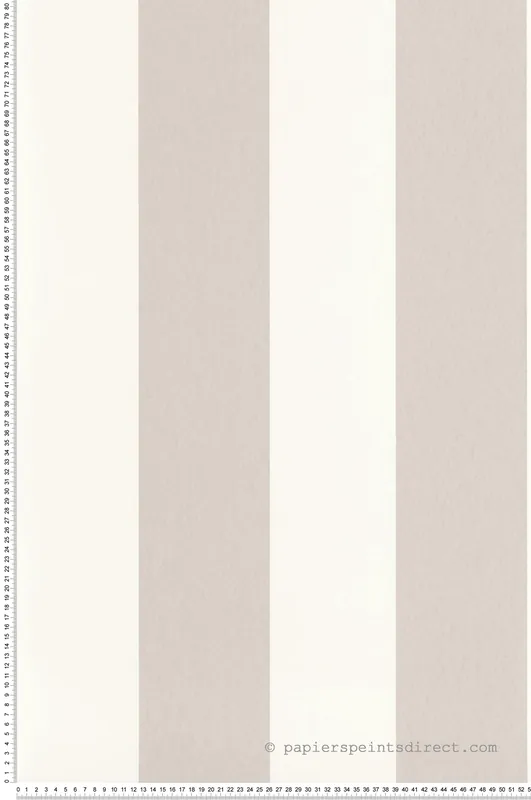 Nouvelle Collection Papier peint Grande Rayure Bruges taupe - Les Rayures de Casadéco Réf. RAYS88011643