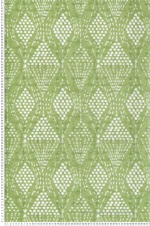 Achat Immédiat Papier peint Ethnique Losange vert - Happy de Lutèce Réf. LTC-FD26319